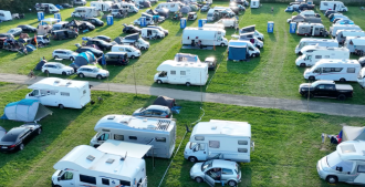How much does a campsite at the Red Bull Ring cost?